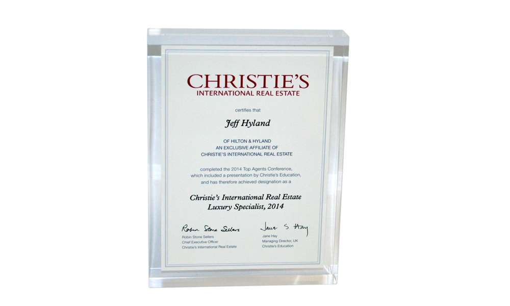 Christies Conference Speaker Gift