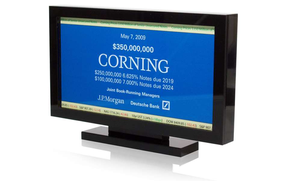 Corning Financial Tombstone