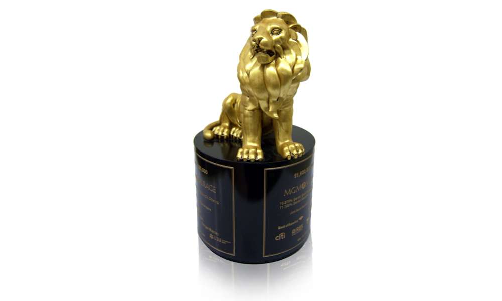 MGM Lion Custom Financial Tombstone