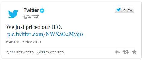 twitter ipo first tweet