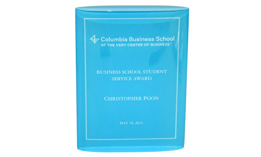 Columbia Business School Custom Lucite
