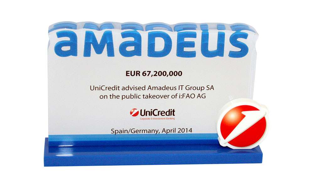 Amadeus UniCredit Financial Tombstone, London