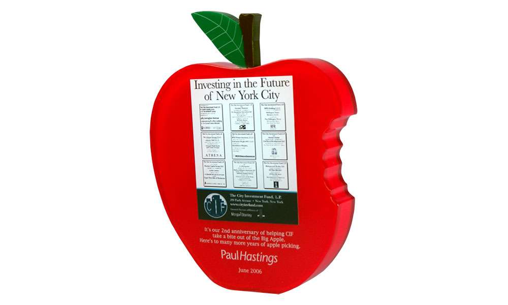 Big Apple-Themed Appreciation Award