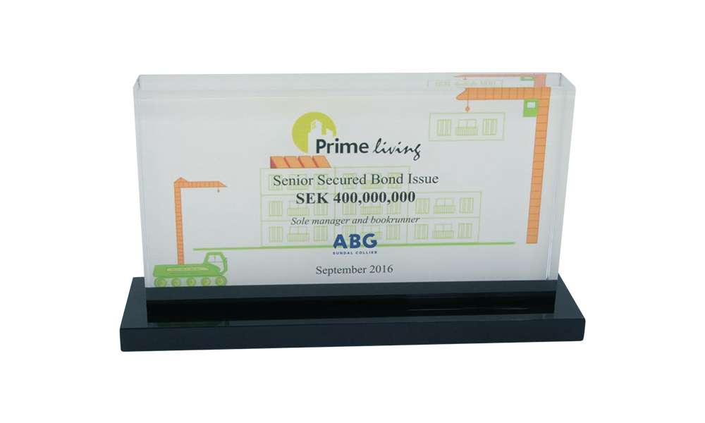 Prime Living Lucite Tombstone