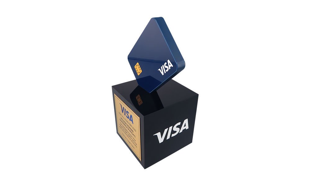 Credit Card-Themed Visa Custom Lucite