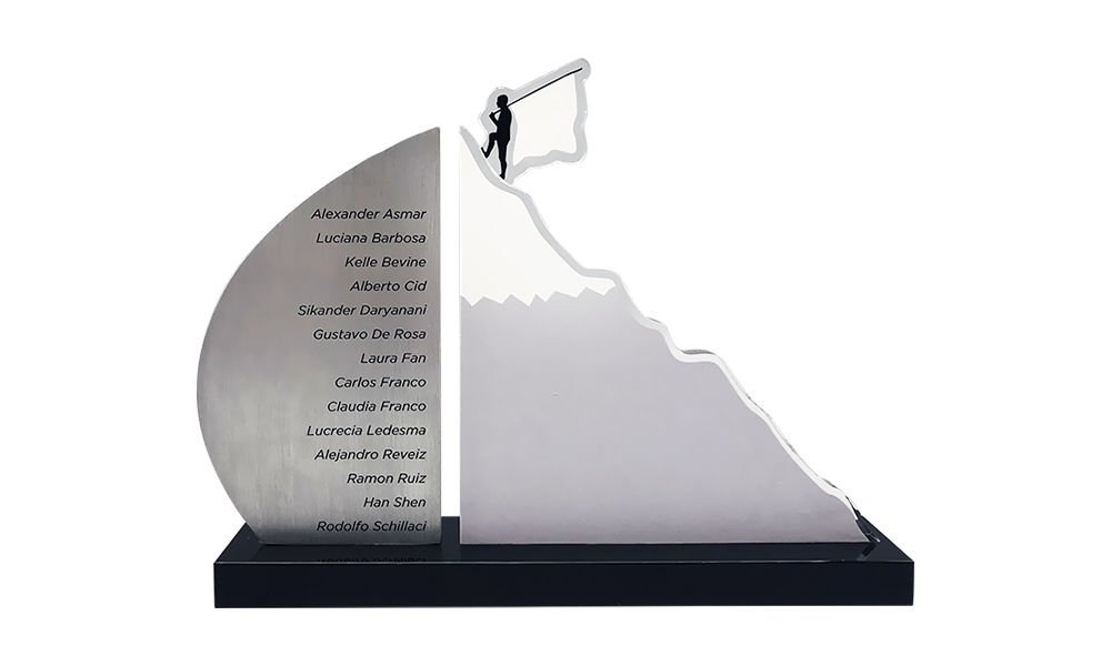 Mountain-Themed Team Award (Back View)