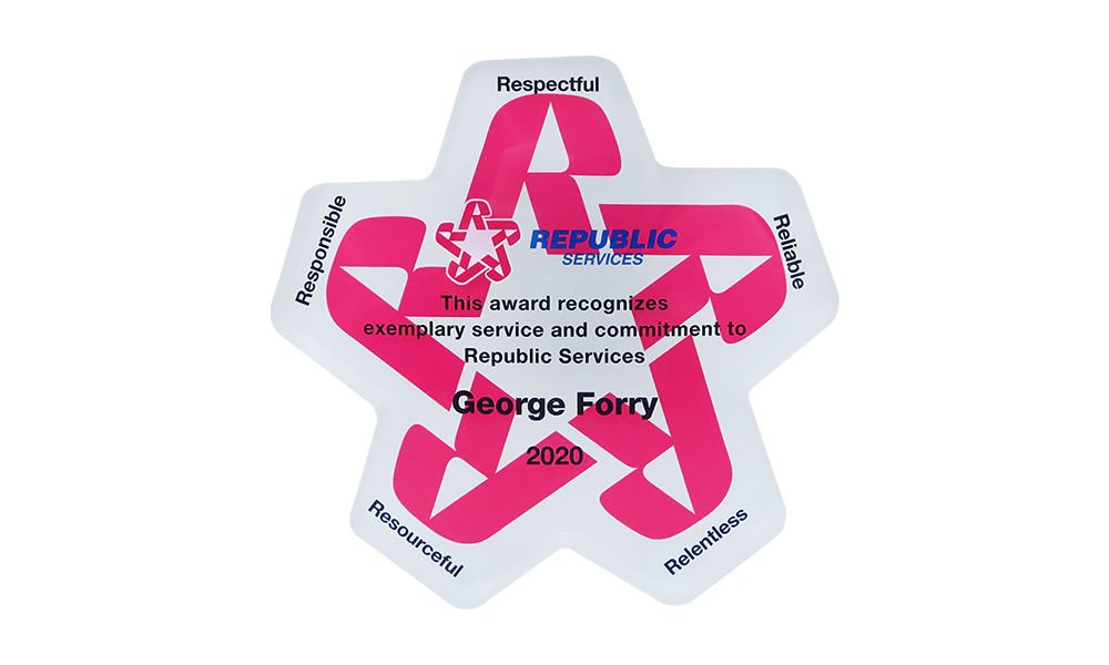 Logo-Themed Service Award