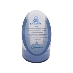 Slant Cylinder-Shaped Lucite