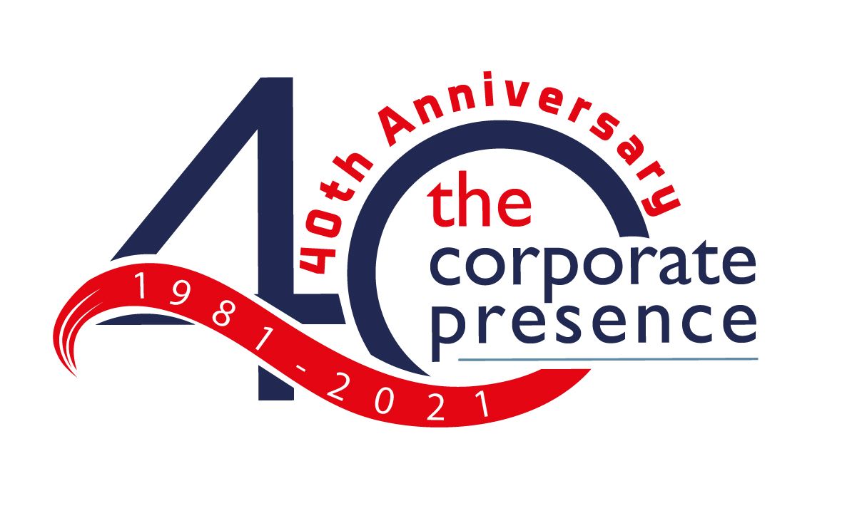 The Corporate Presence 40th Anniversary Logo