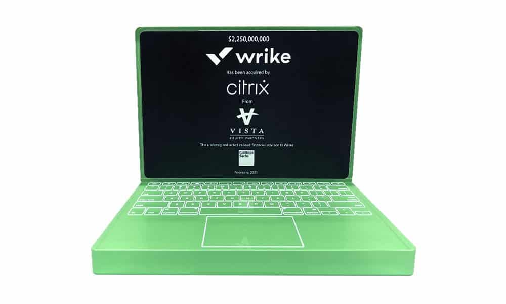 Laptop-Themed Wrike Deal Toy
