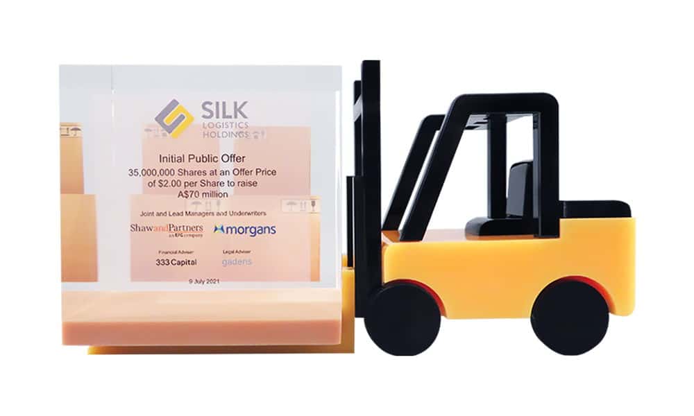 Forklift-Themed Deal Tombstone