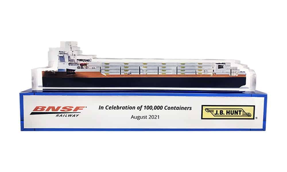 Shipping Container-Themed Corporate Milestone Commemorative