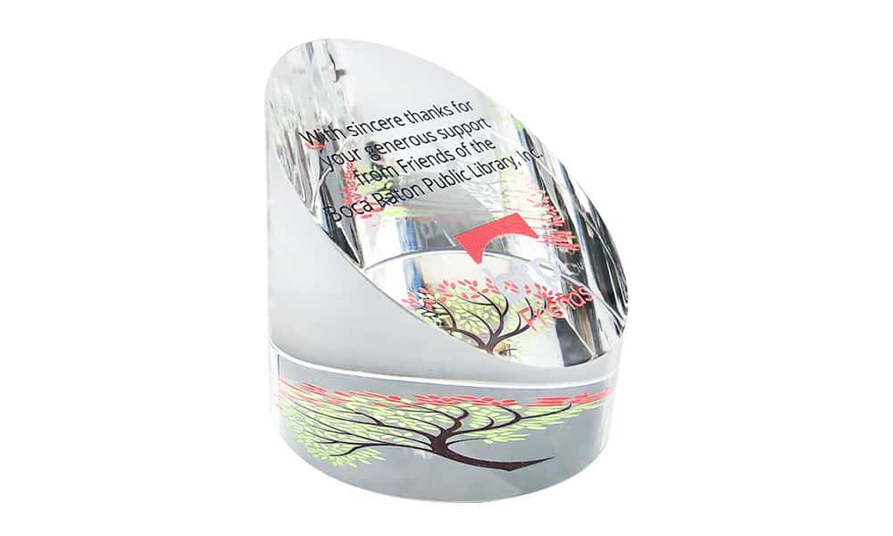 Donor Recognition Custom Crystal (Side View)