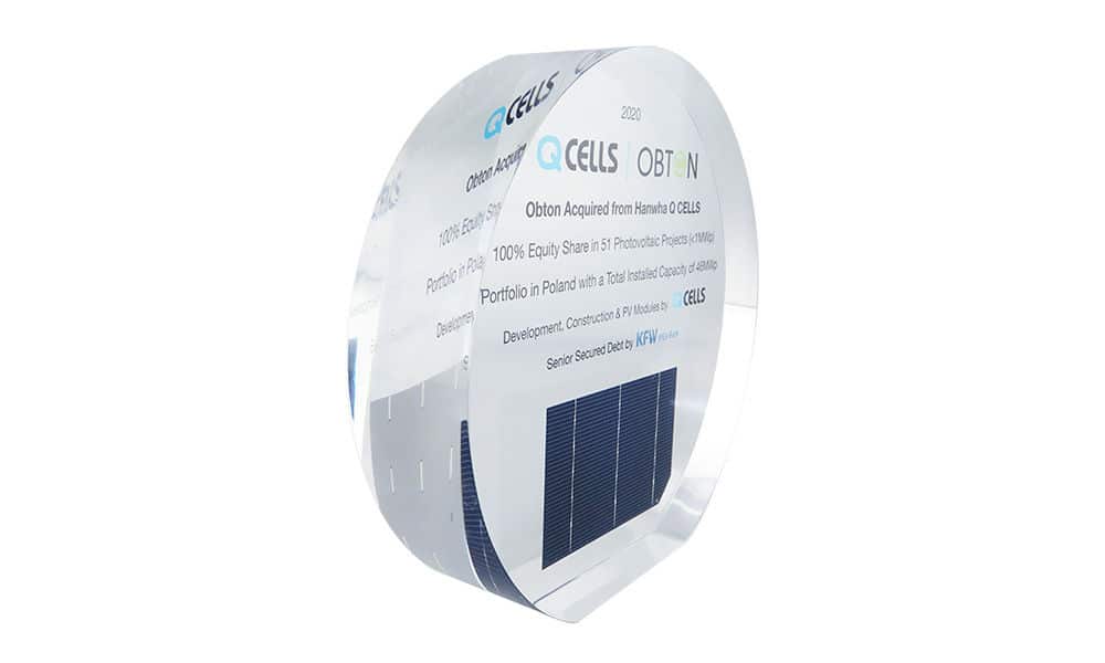 Solar Cell Lucite Embedment