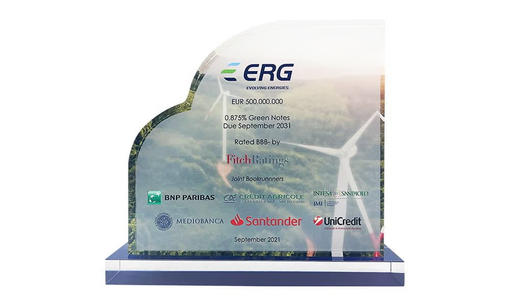 Wind Power-Themed Financial Tombstone