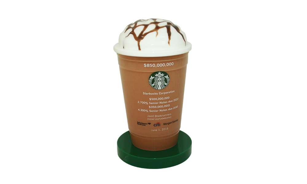 Food and Beverage Tombstones, Starbucks Frappuccino Financial Tombstone