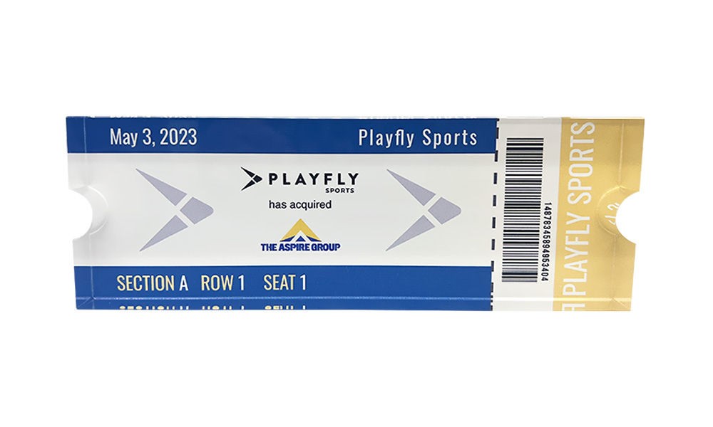 Sports Ticket-Themed Deal Tombstone