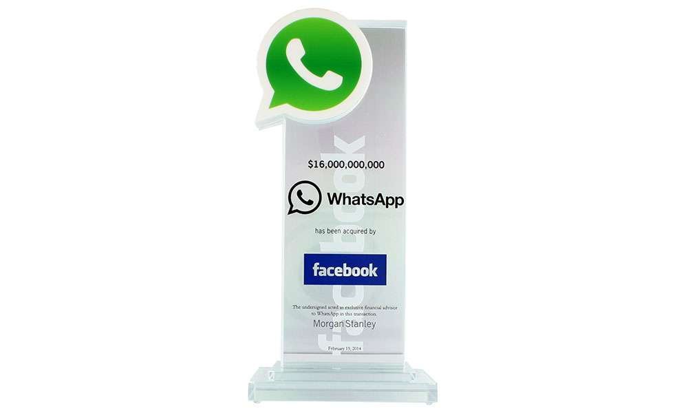 WhatsApp-Facebook M&A Deal Tombstone