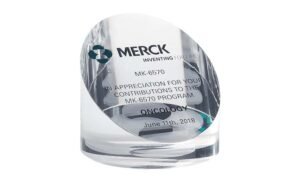 Merck Slant-Top Cylinder Crystal