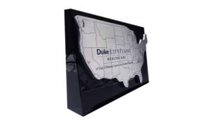 Map-Themed Crystal Award