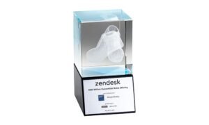 Zendesk Crystal Cube on Base