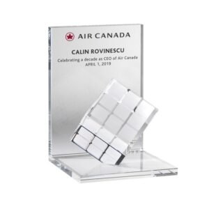 Crystal Cube on Corner Air Canada