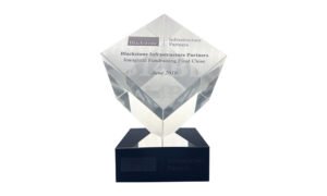 Blackstone Crystal Cube on Base